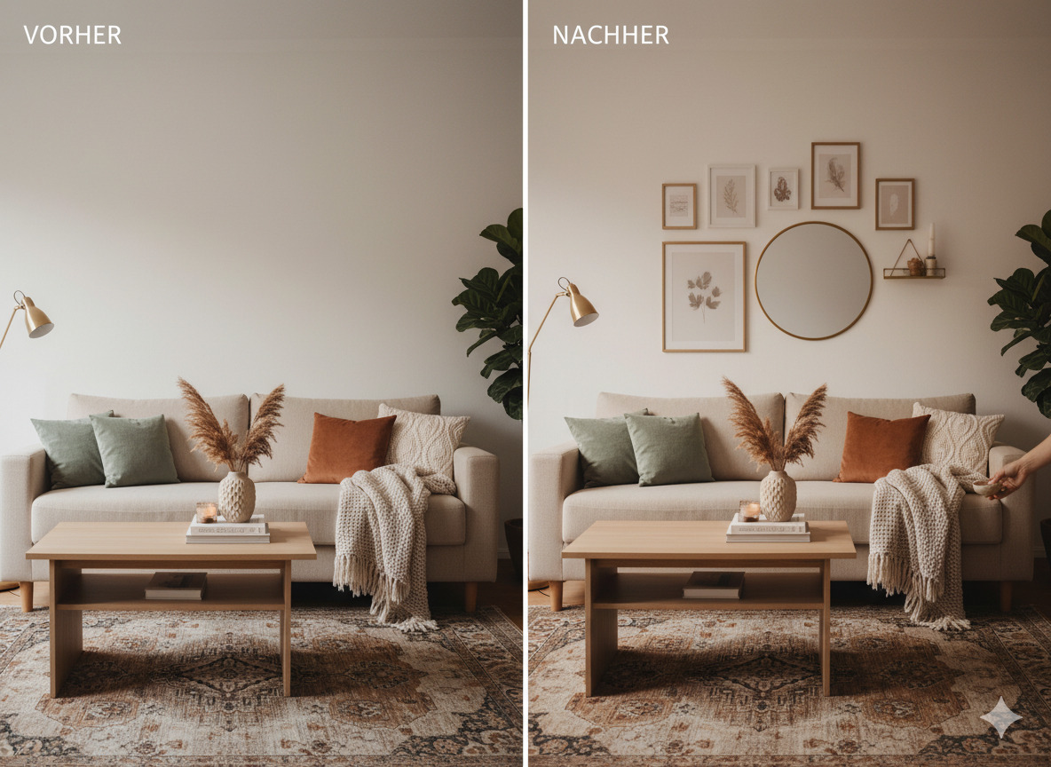 Raumstyling und Einrichtung